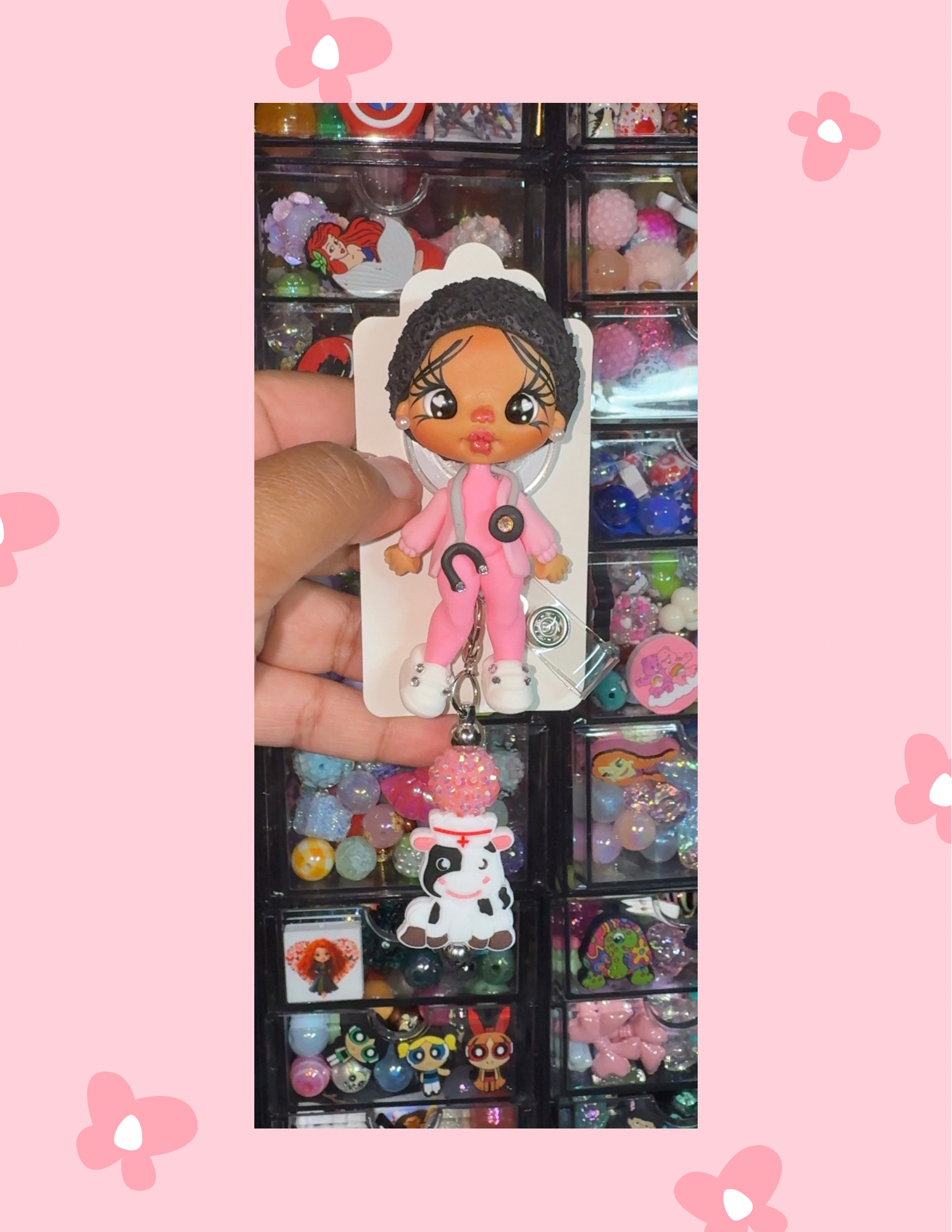B- Badge Babe: Pink-a-ful