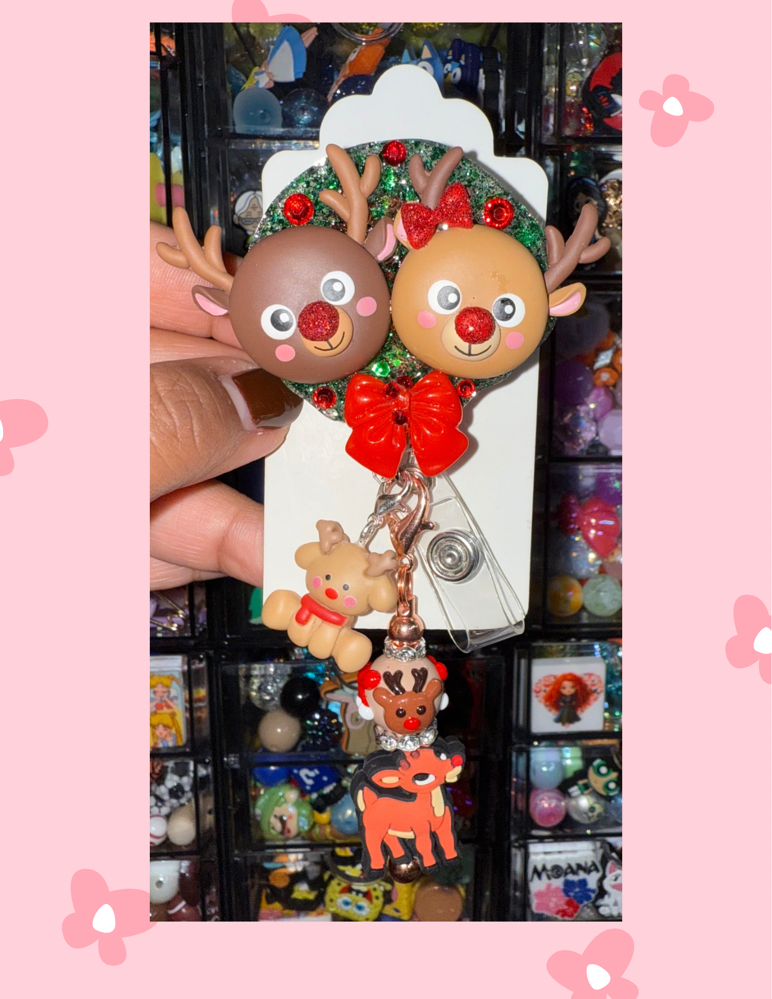 D- Badge Babe: Reindeer Duo