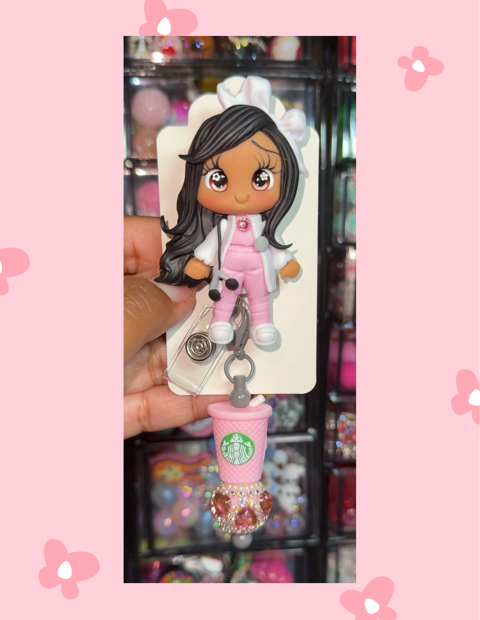 Z- Badge Babe: Pink Cafecito
