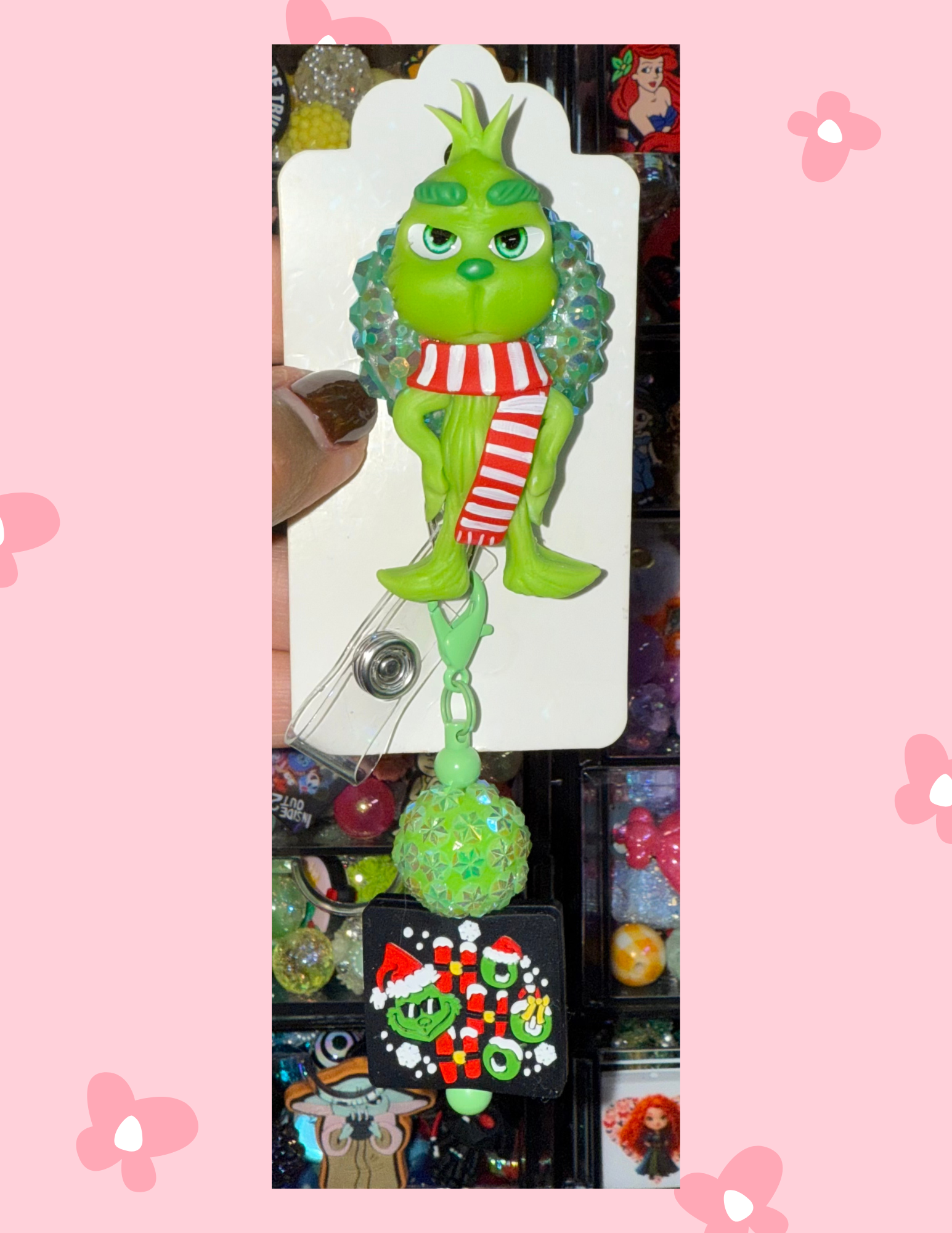 Z: Badge Babe: Resting Grinch Face