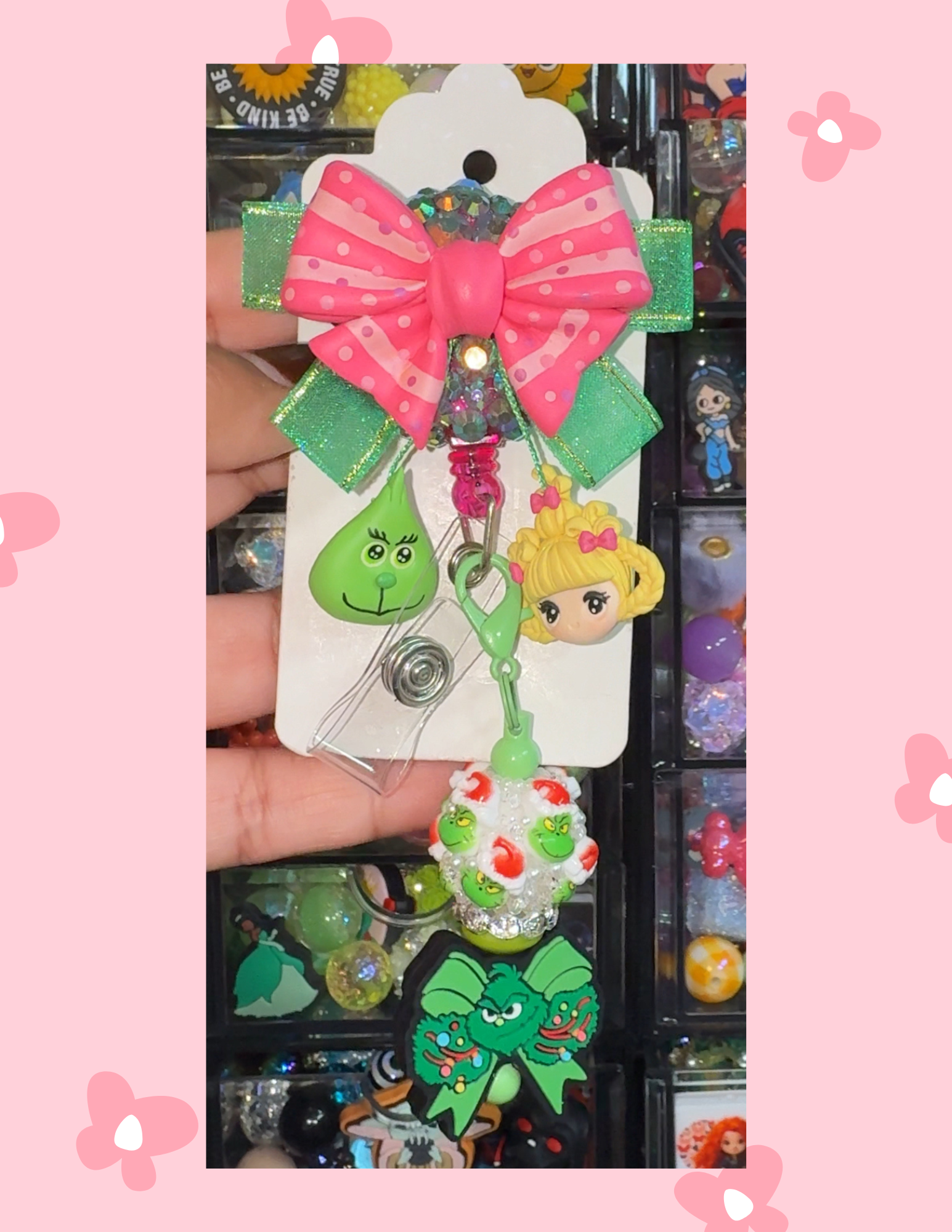 D- Badge Babe: Jolly Grinchmas