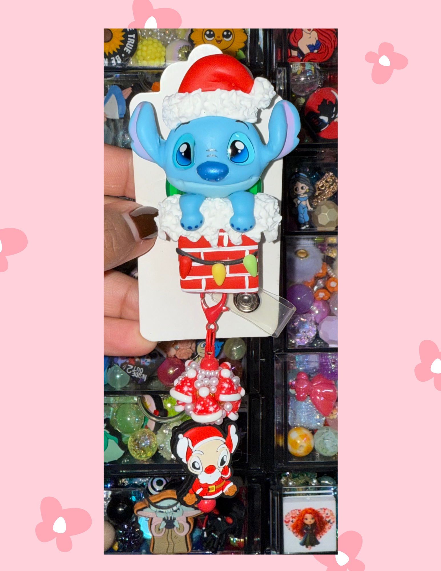 D- Badge Babe: Santa Stitch