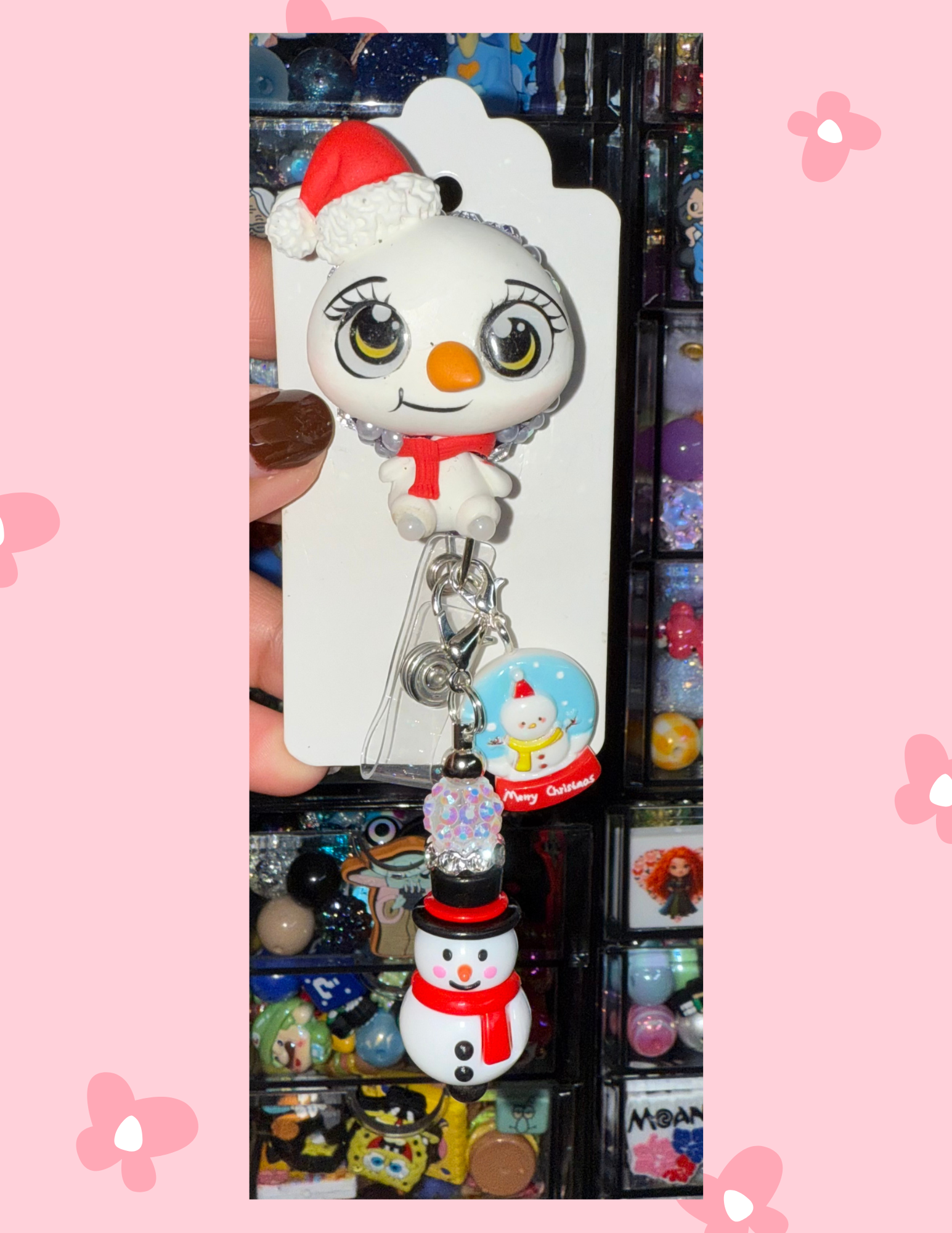 D- Badge Babe: Snowman