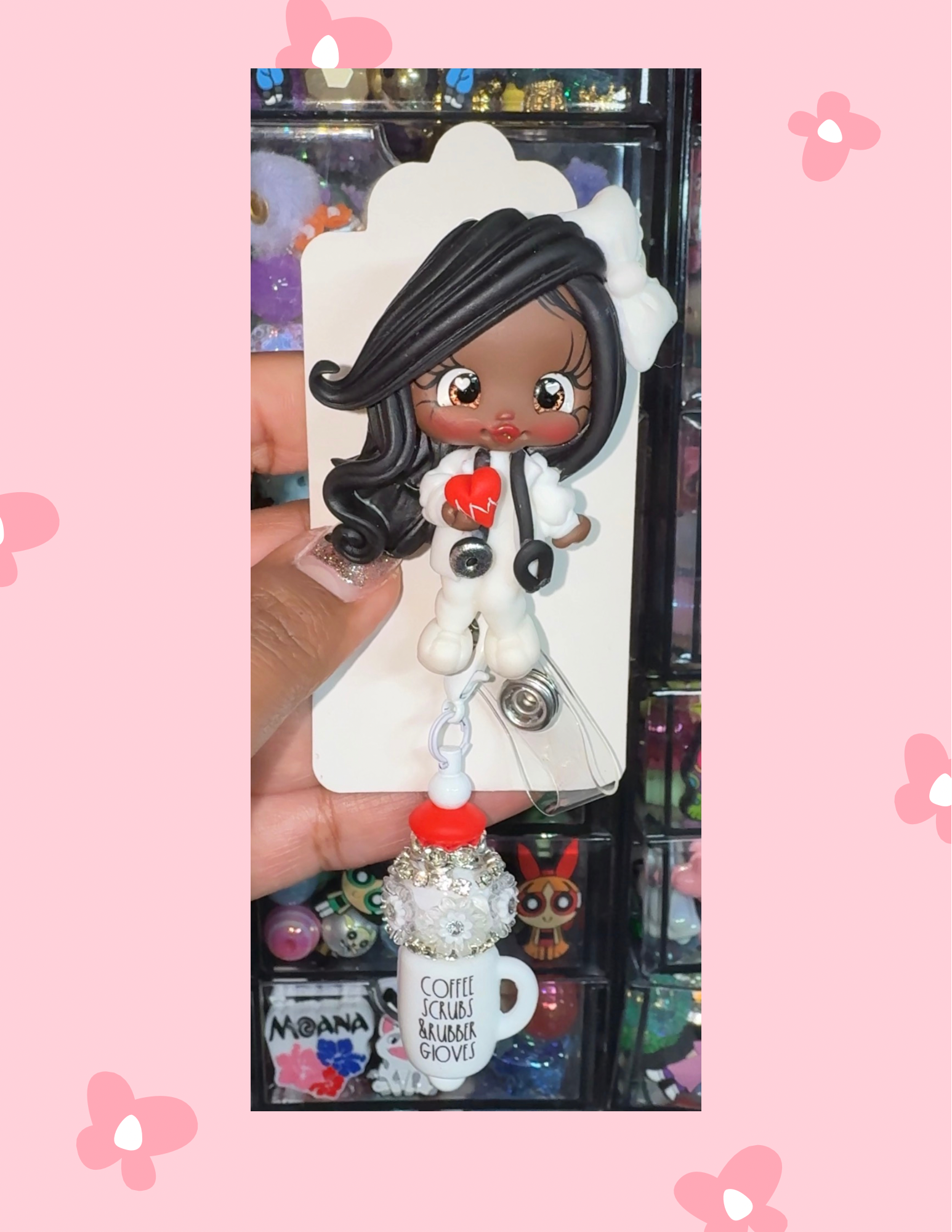 Z- Badge Babe: Mocha Heart