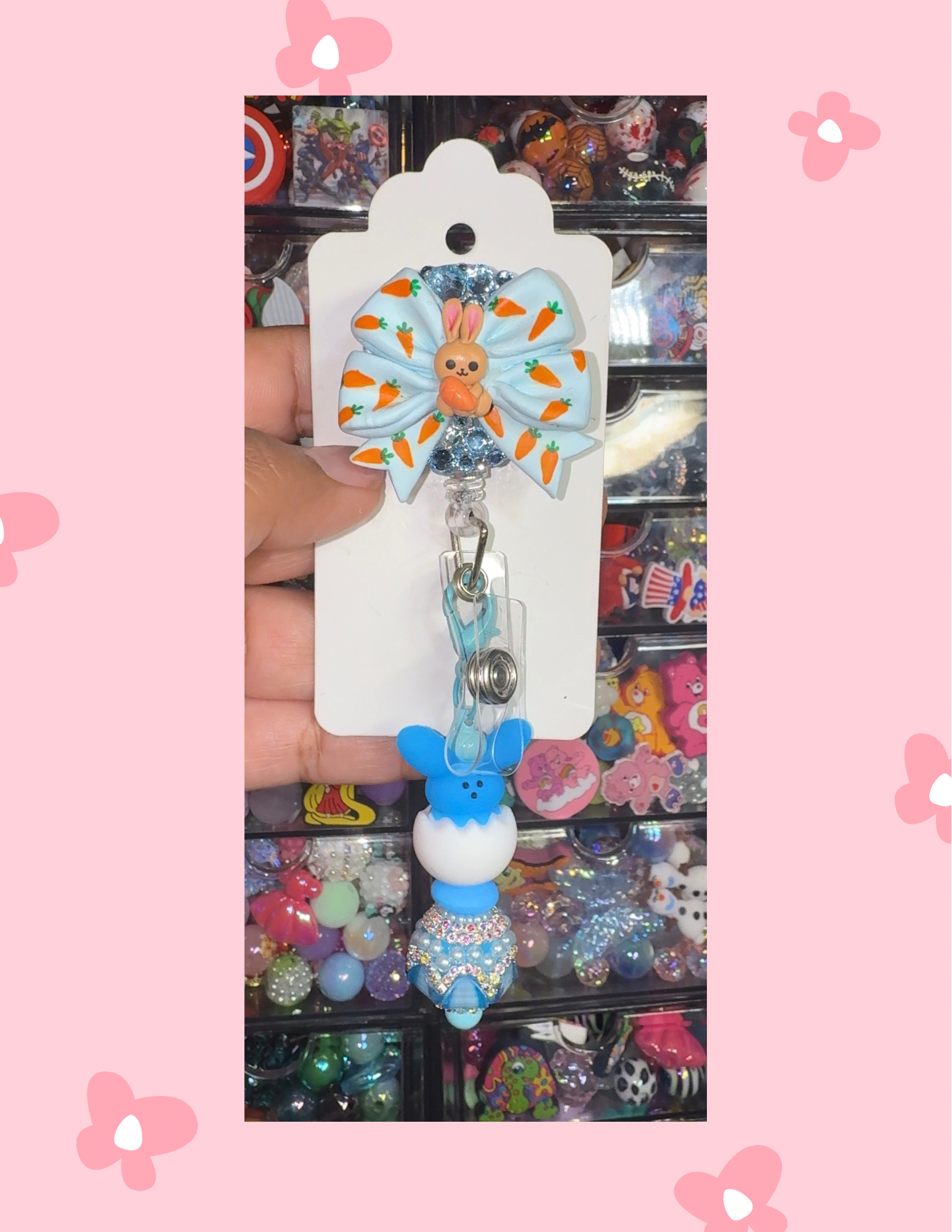 Z- Badge Babe: Carrot Sky Bow