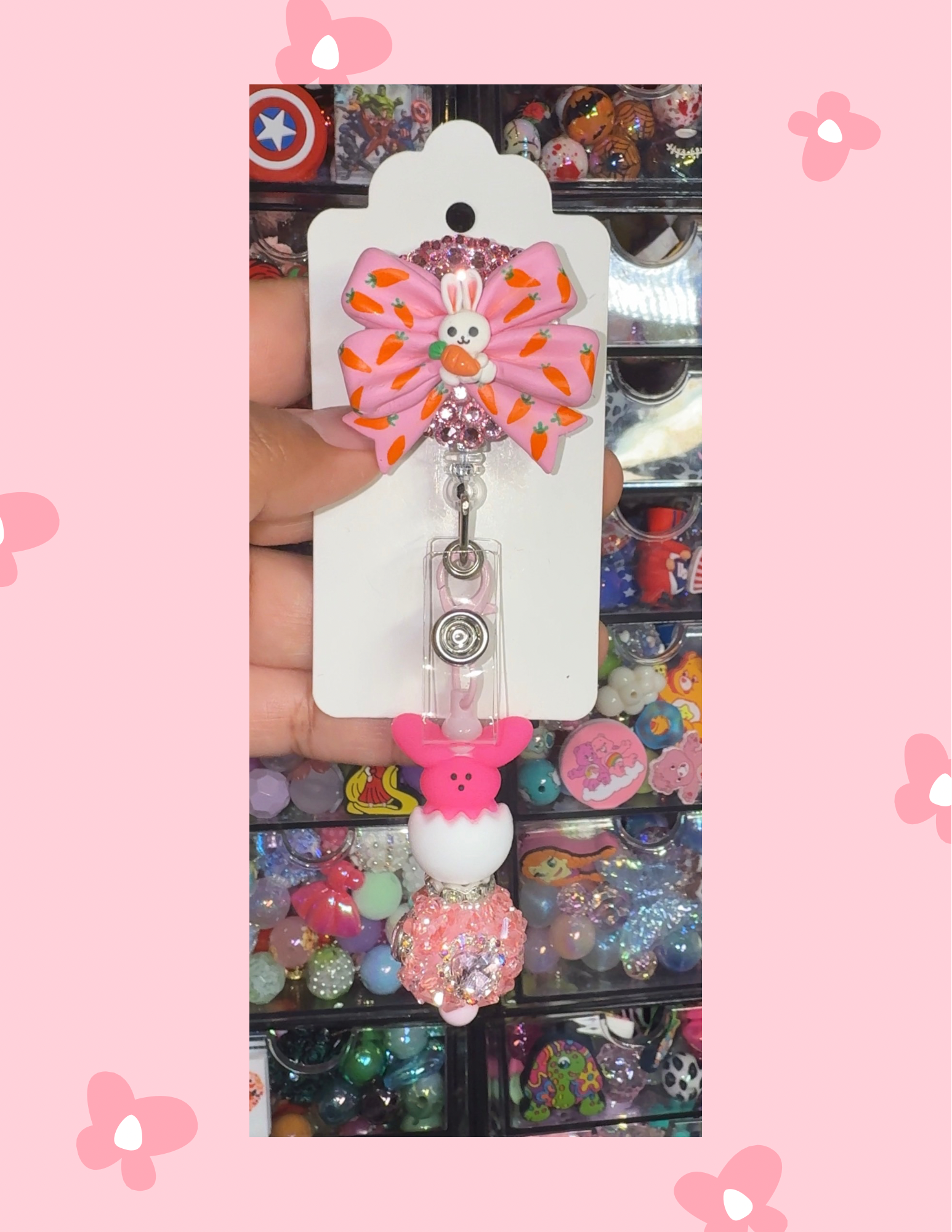 D- Badge Babe: Sweet Carrot Bow