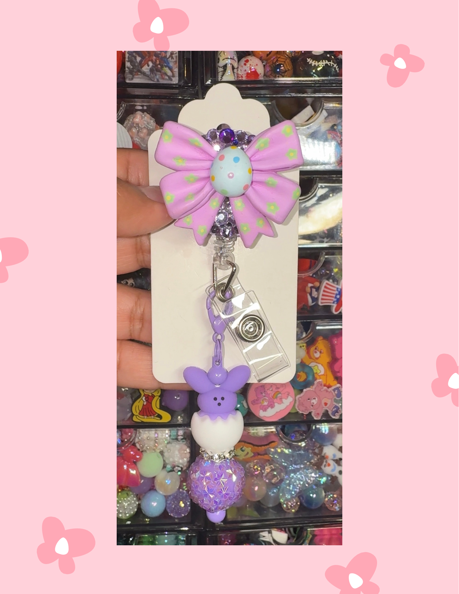 Z- Badge Babe: Lavender Egg Bow