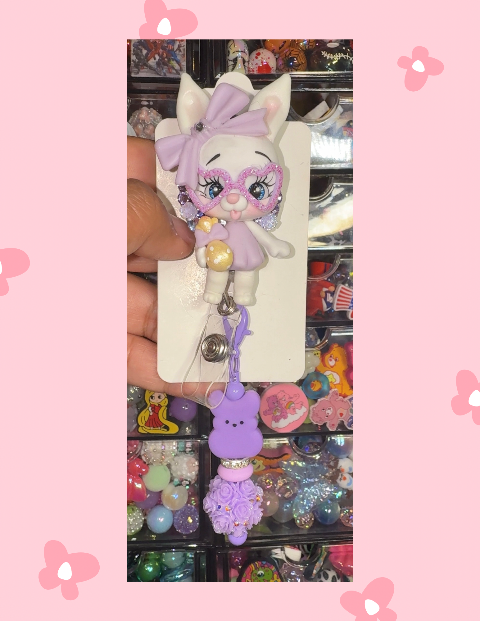 Z- Badge Babe: Lavender Bunny