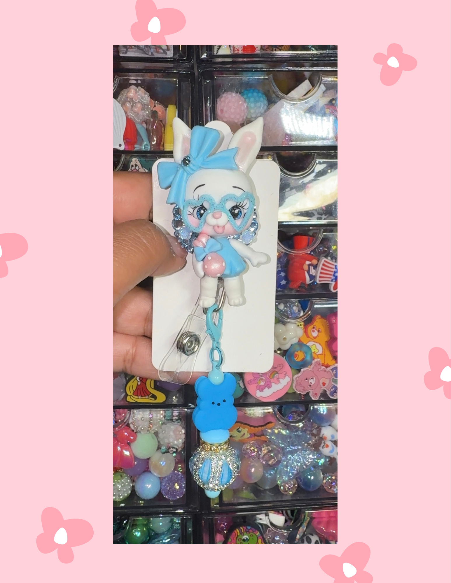 D- Badge Babe: Blueberry Bunny