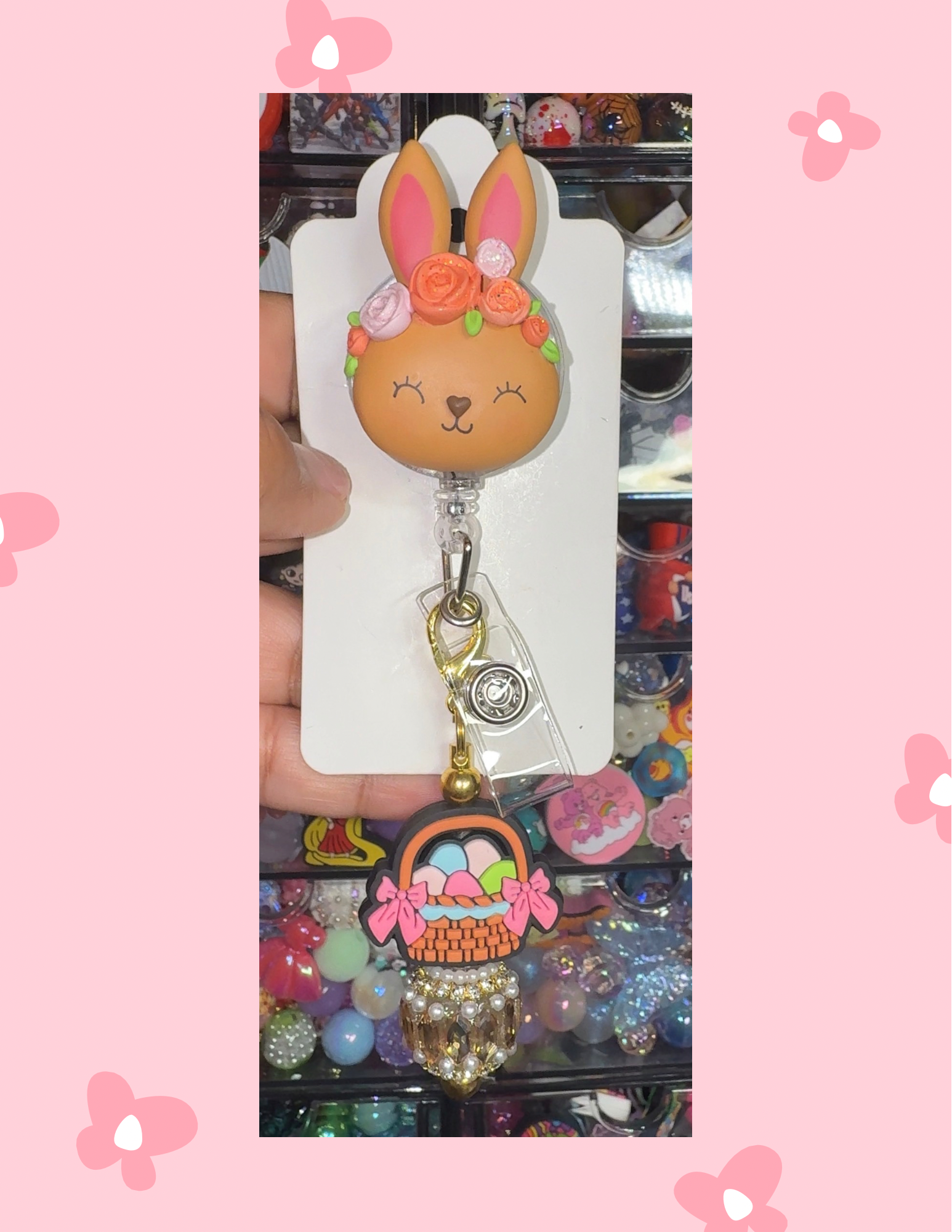 D- Badge Babe: Petal Bunny