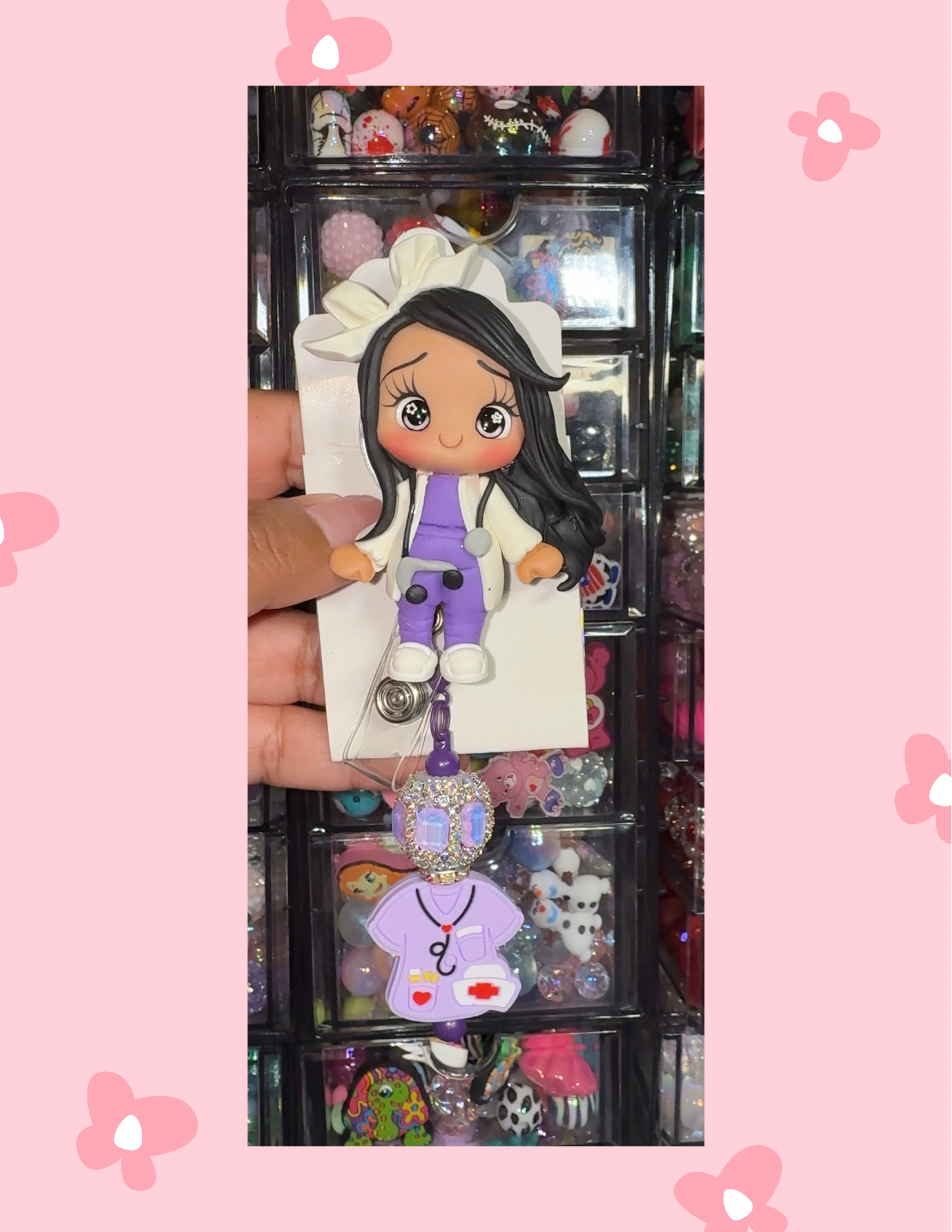 Z- Badge Babe: Lavender Scrubs