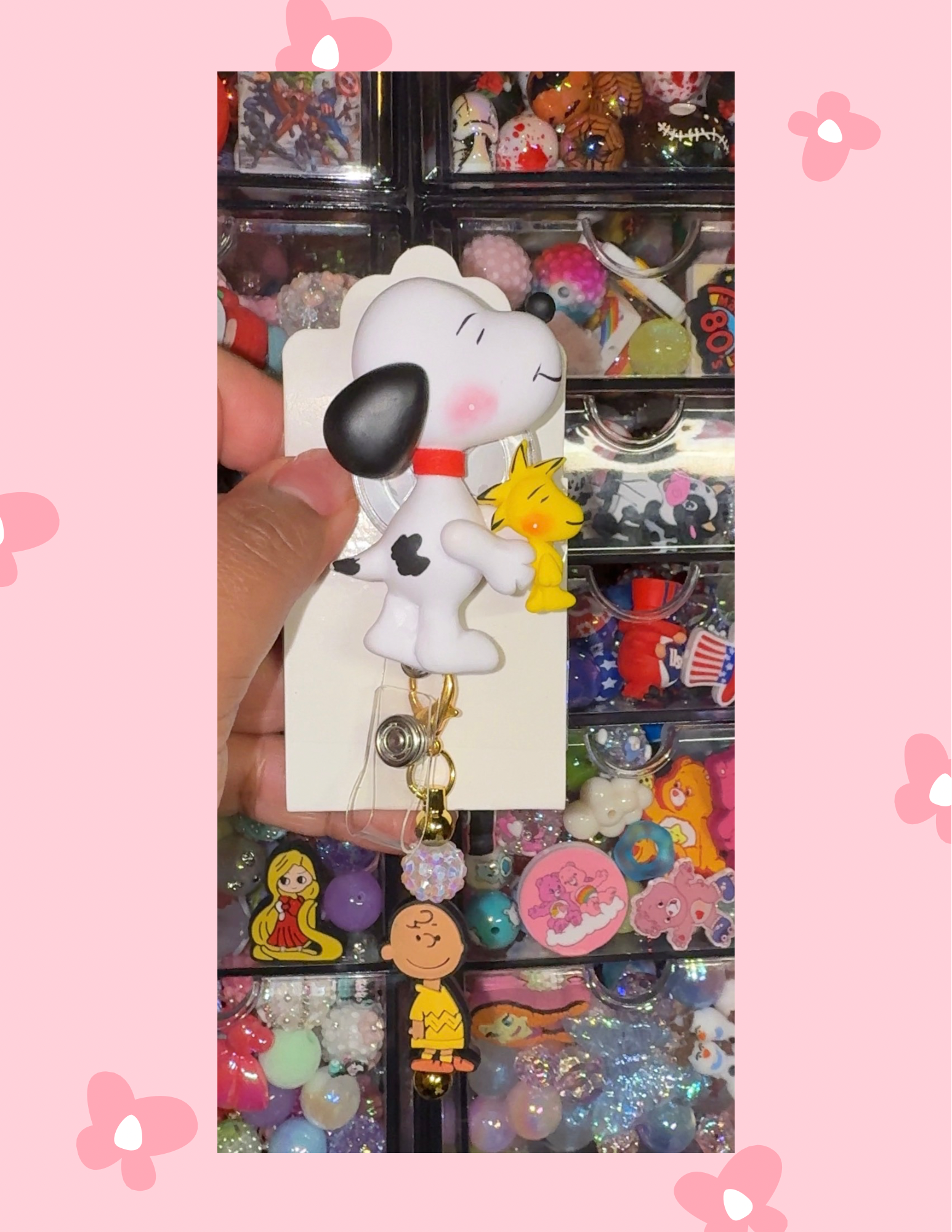 B- Badge Babe: Snoopy Smiles