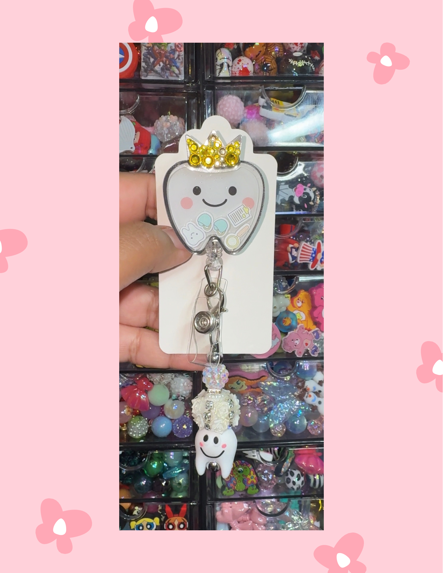 B- Badge reel: Royal tooth