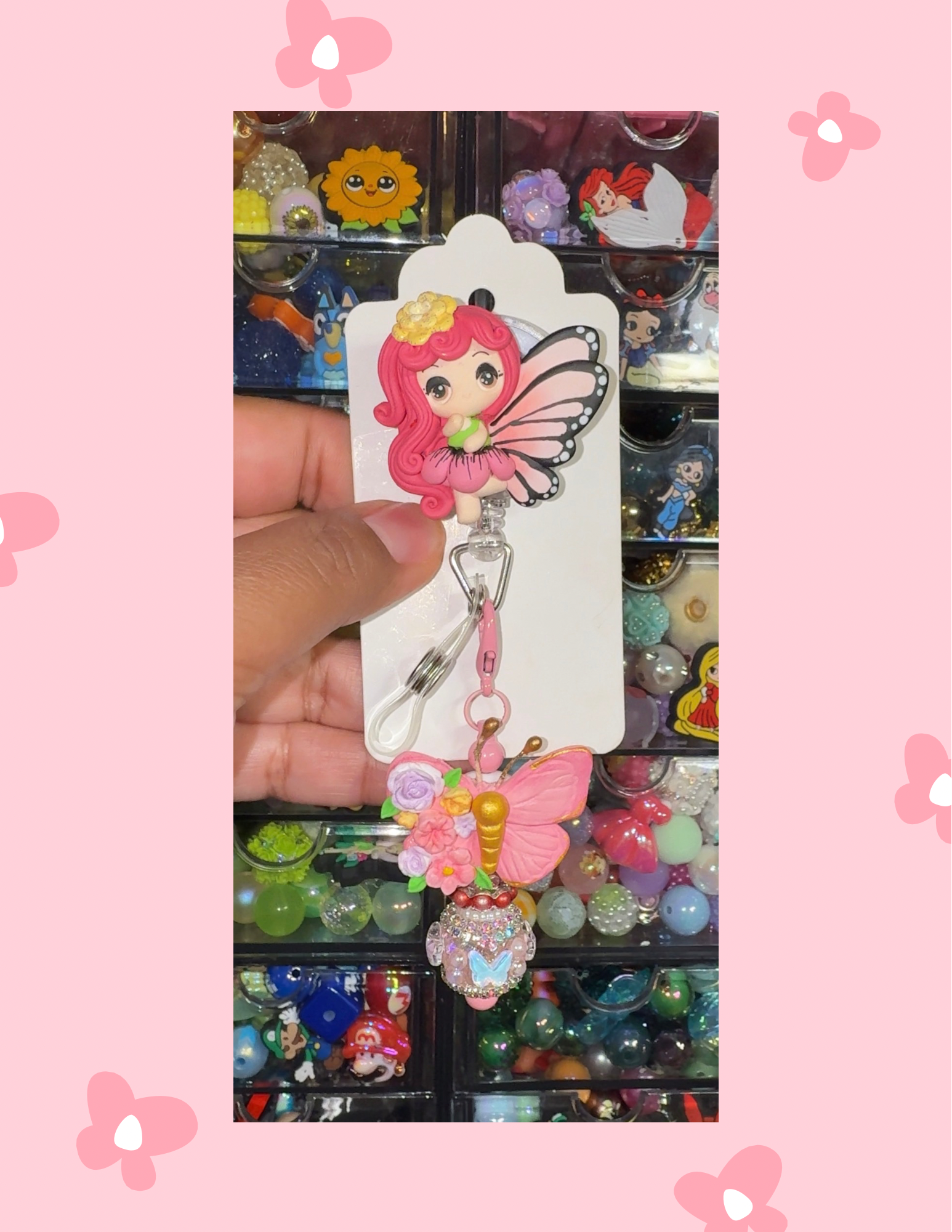 Z- Badge Babe: Pink Petal Pixie
