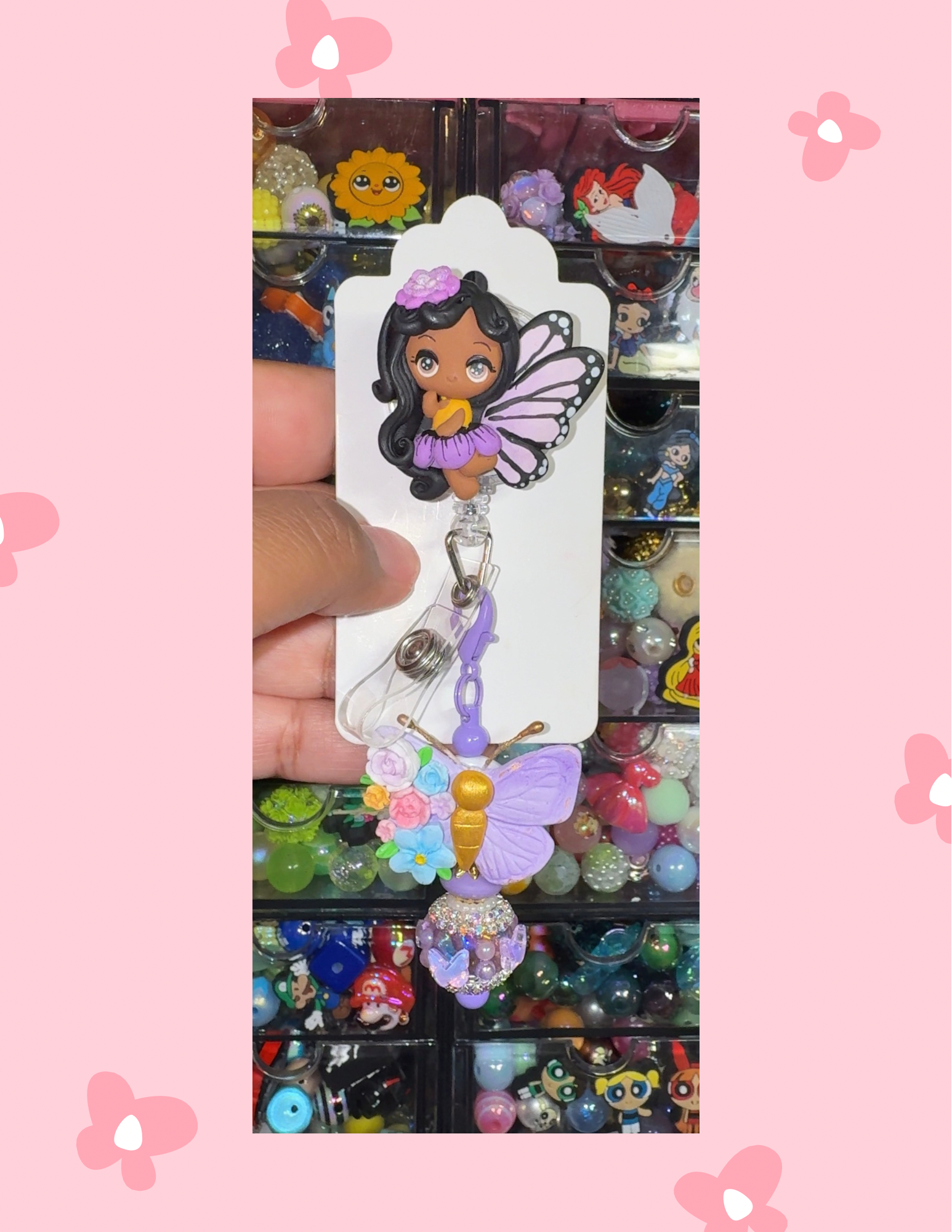 B- Badge Babe: Lavender Pixie