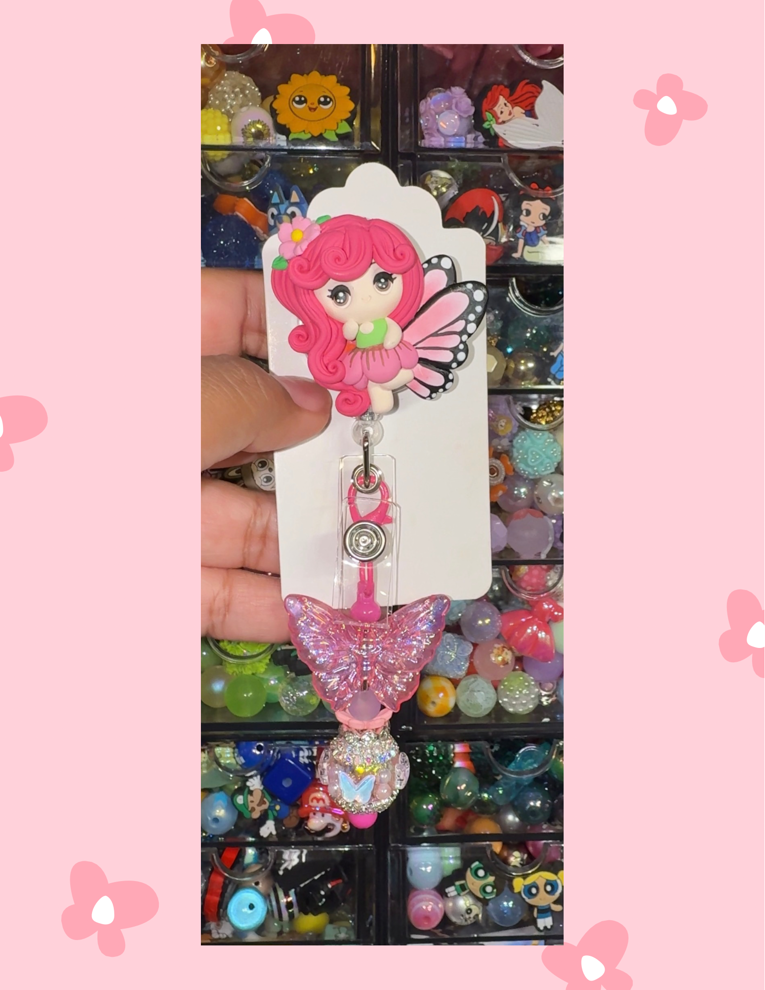 B- Badge Babe: Pink Fairy