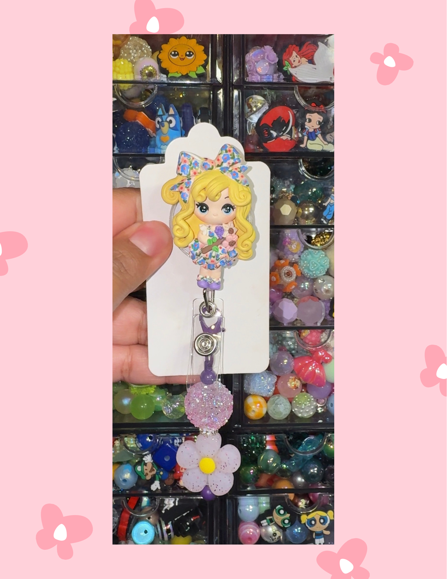 B- Badge Babe: Lavender Bloom