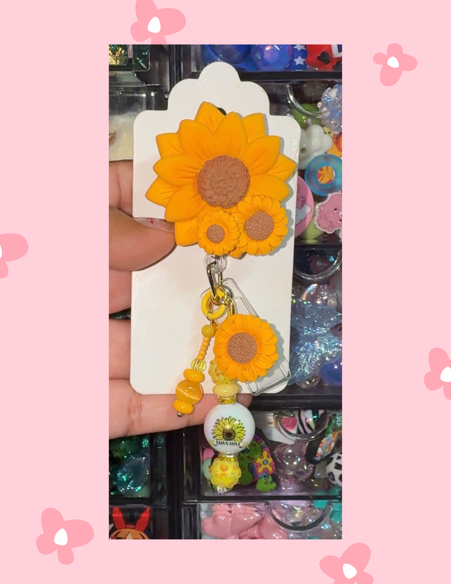 B- Badge: Sunflower Field